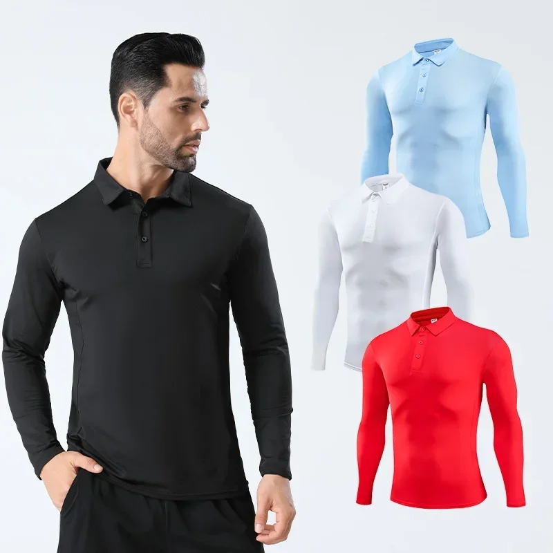 T Shirt Tight Fit - Мужская спортивная футболка, дышащая тренировочная толстовка