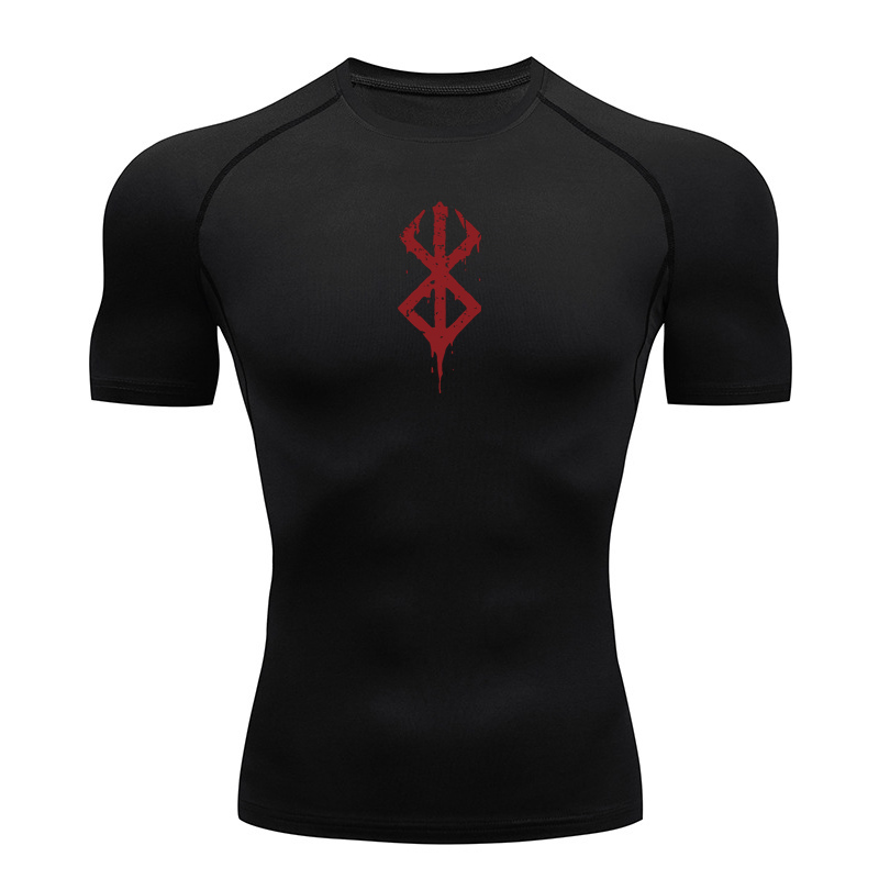 Base Layer Top - Мужские компрессионные футболки с принтом, летние,