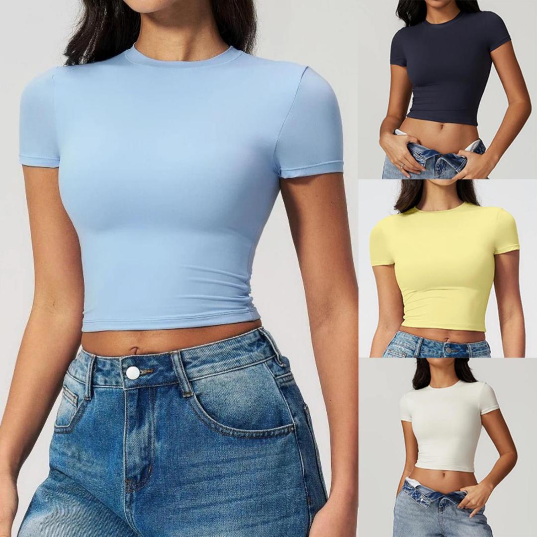 Женская облегающая спортивная  – обзор и цена T Shirt Tight Fit